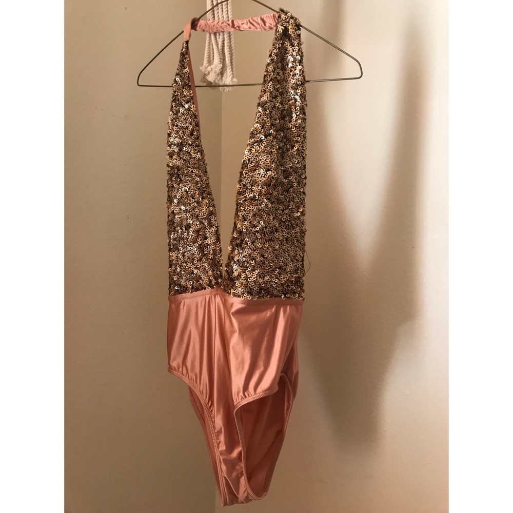 Sequined Lingerie Bodysuit